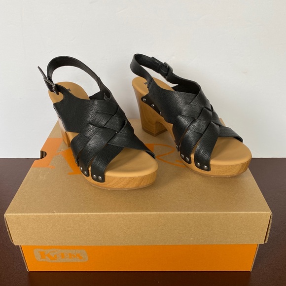 NEW  Korks Barango Wooden Block- Black Lea… - Picture 7 of 8